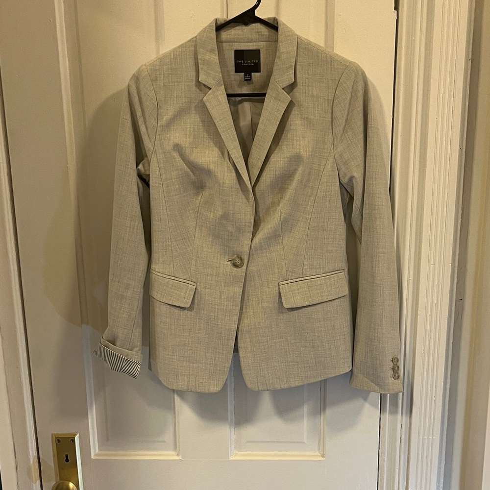 The Limited Light Gray Blazer